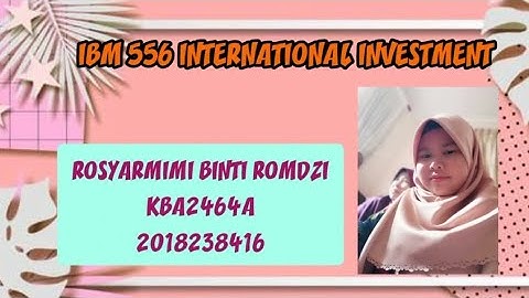 SELF REFLECTION VIDEO (IBM 556)