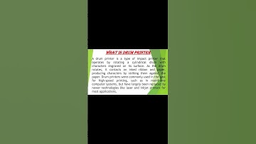 Fundamentals of Computer| What is Drum Printer?|#shortvideo #youtubeshorts#trending #viral #shorts