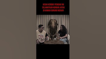 PRIA INI BERTARUH NYAWA MENGEVAKUASI PENDAKI YANG JATUH KE KAWAH GN. MERAPI?!