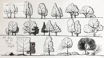 facade Trees for architecture sketches - architecture daily sketches