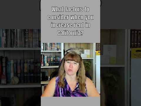 raising rent in california law
