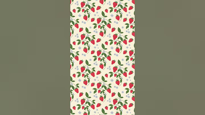 If you’ve ever wondered how to create a repeat pattern on Procreate… 🍓#repeatpattern