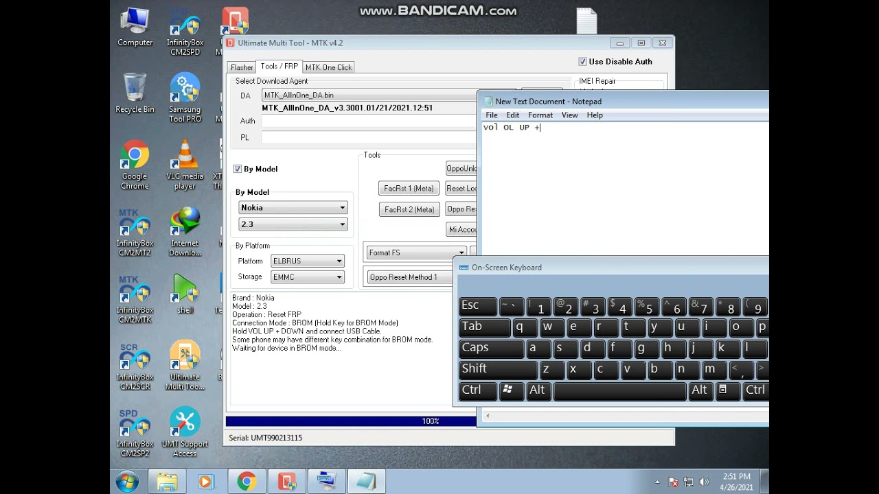 nokia ta 1206-2.3 frp remove umt mtk tools