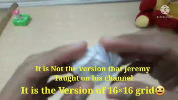 Demo of Jeremy Shafer origami 16×16 grid Oscillating Flasher 😃