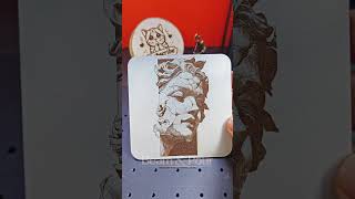 Broken Beauty - Artistic Fragmented Face Laser Engraving Design 🗿🔥
