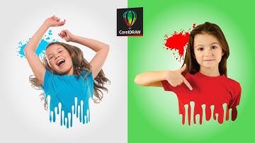 Dripping Effect || Splatter Effect || Corel draw tutorial || Graphic design