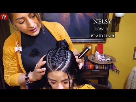 ASMR NELSY - HOW TO BRAID HAIR, ASMR