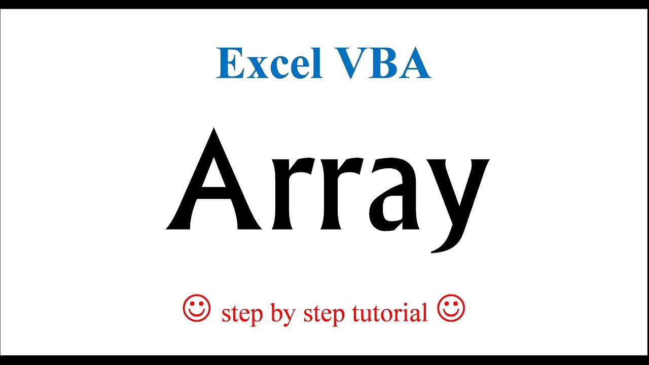 Update Excel VBA - Array (define, store, calculate)