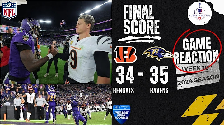 Cincinnati Bengals vs. Baltimore Ravens Game Highlights | NFL 2024 Season Week 10