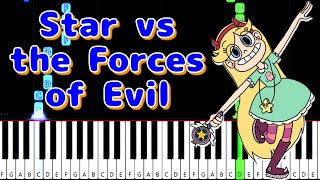 Theme Song! | Star vs. the Forces of Evil - Piano Arrangement (Synthesia) by TAM
