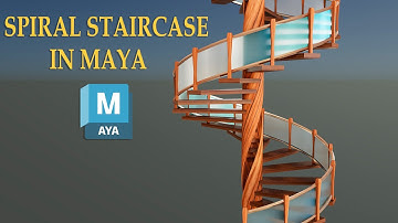 Create Spiral Staircase In Maya | Maya Modeling For Beginner | Cgvision