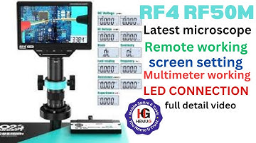 New microscope RF4 RF50M full detailed video #new #video #full #hemug