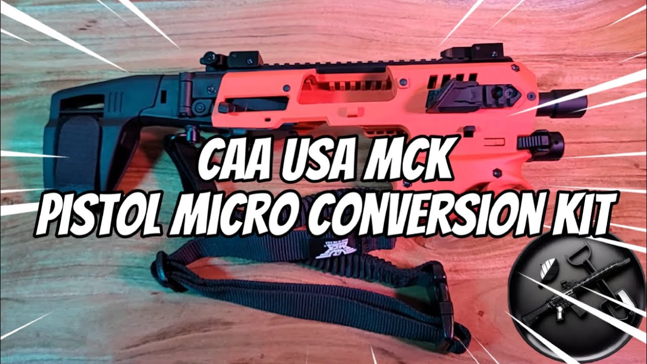 CAA USA MCK Pistol Micro Conversion Kit Gen 2, Glock 17 Gen 3 (Micro-Roni Pistol Carbine Conversion)