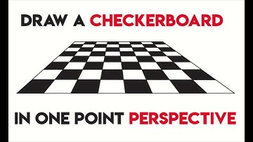How to Draw a Checkerboard in 1 Point Perspective Easy Step by Step Drawing for Beginners