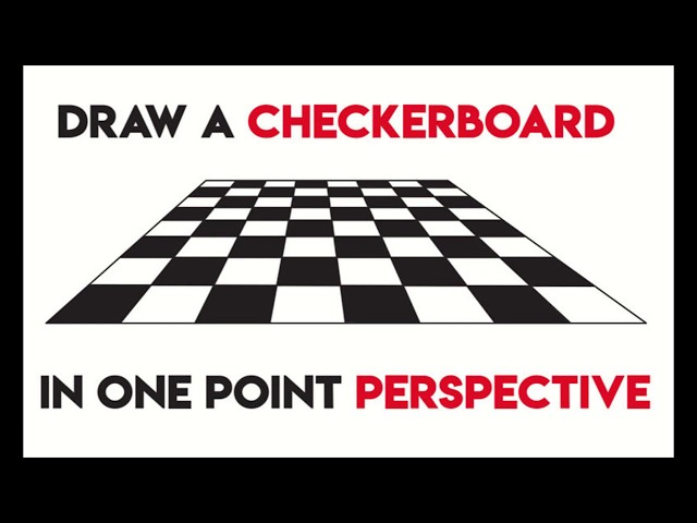 How To Draw A Checkerboard In One Point Perspective Easy Step By Step Drawing For Beginners How To Draw Step By Step Drawing Tutorials