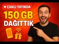 Yayında 150 GB dağıttık