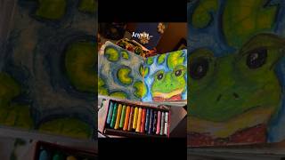 Anyway.. 🐸 #art #arttransformation #easyartideas #oilpastels #cutedrawing #artforbeginners