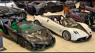Pagani Huayra BC, Lamborghini VENENO, Bugatti DIVO: ULTIMATE HYPERCAR COLLECTION at VIP MOTORS DUBAI