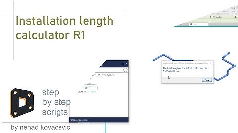 Installation length calculator R1