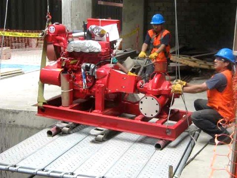 Bomba contra incendio proyecto estacion central