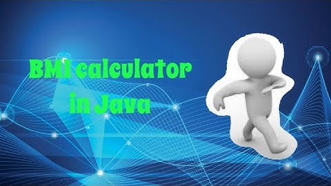 How to make a BMI calculator in Java