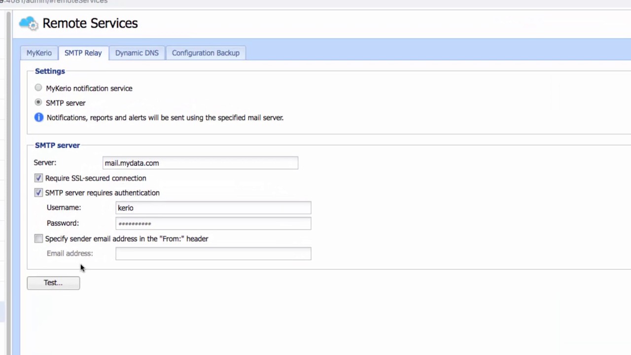 Kerio Control UTM v9.3 -  36 - Configure SMTPS service on the firewall