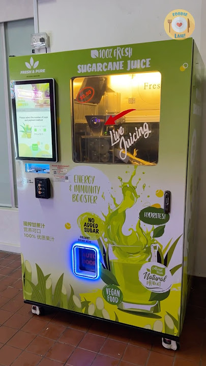 Sugarcane Juice Vending Machine in Singapore #shorts