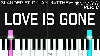 SLANDER - Love Is Gone ft. Dylan Matthew | EASY Piano Tutorial Resimi