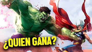 ¿Quién es más fuerte Hulk o Thor?