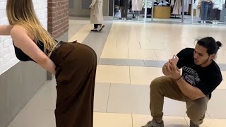 411 Extreme prank with TOUCHING people in the MALL /2024 by @guychovezov