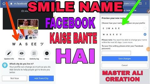 HOW TO CREATE SMILE NAME FACEBOOK ACCOUNT/SMILE NAME FB ID
