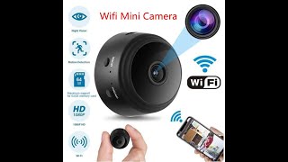 Como configurar Wifi - Datos de Mini Camara A9 Vision nocturna magnetica