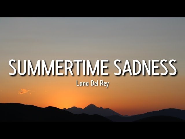 kollision Uden for gave Lana Del Rey - Summertime Sadness (Lyrics) | I got my red dress on tonight  [Tiktok Song] - YouTube