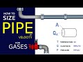 Pipe Line Sizing by Velocity for Gases | Simple Science