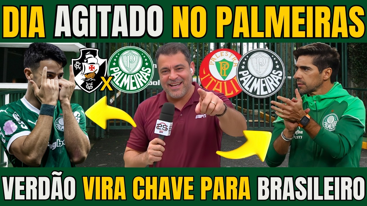 PALMEIRAS VIRA A CHAVE DO PAULISTÃO E FOCA AGORA EM MANTER A LIDERANÇA DO BRASILEIRO CONTRA O VASCO