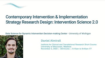 2023 D&I Short Course--Day 1: Session 1 with Dr. Danny Almirall