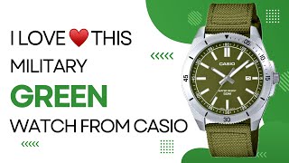 The Latest From Casio: The Military Green MTP-B155C-3EVDF #mtpb155c