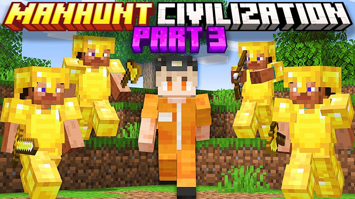 Minecraft But I Level Up in Manhunt Civilization