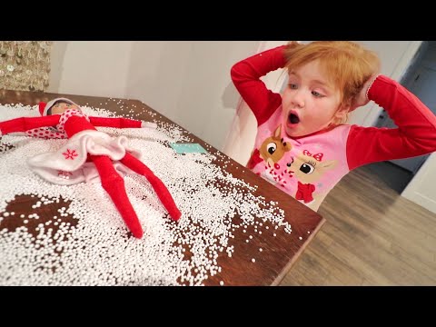 NOOO!! OUR ELF made a MESS inside our house! Family goes to Christmas tree lights at Temple Square!