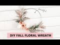 DIY Fall Floral Wreath in 3 Minutes (EASY DIY)