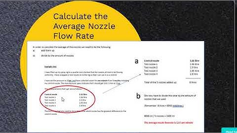 video 2   average nozzle flow rate