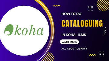 Cataloguing | Cataloguing a book in  KOHA | Book entry in Koha | MARC