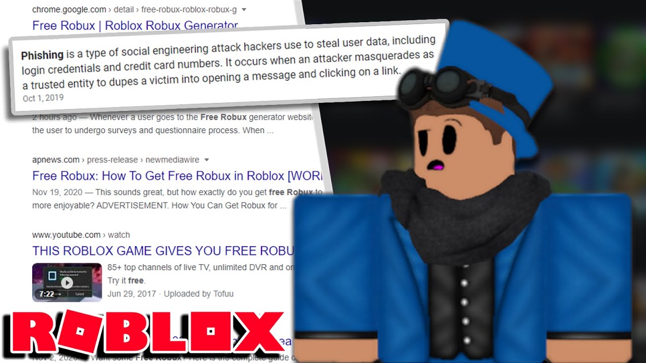 Free Robux Expained Youtube - free robux ad on youtube