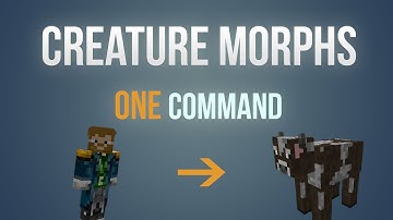Minecraft - Creature Morphs in one command!