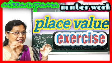STD 4th  subject maths | | number work place value | | exercise  explanation four and five digit |