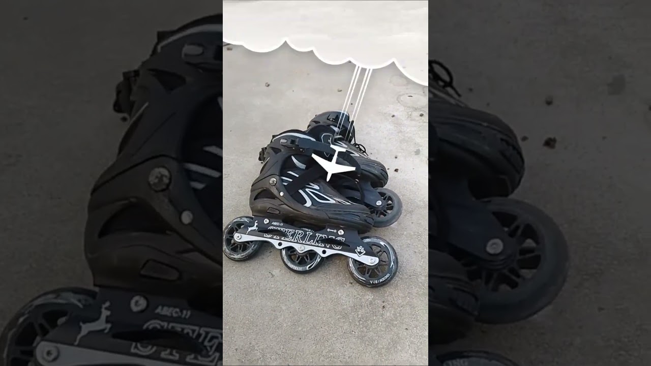 My new☺️inline skate 100 mm shoes🥺