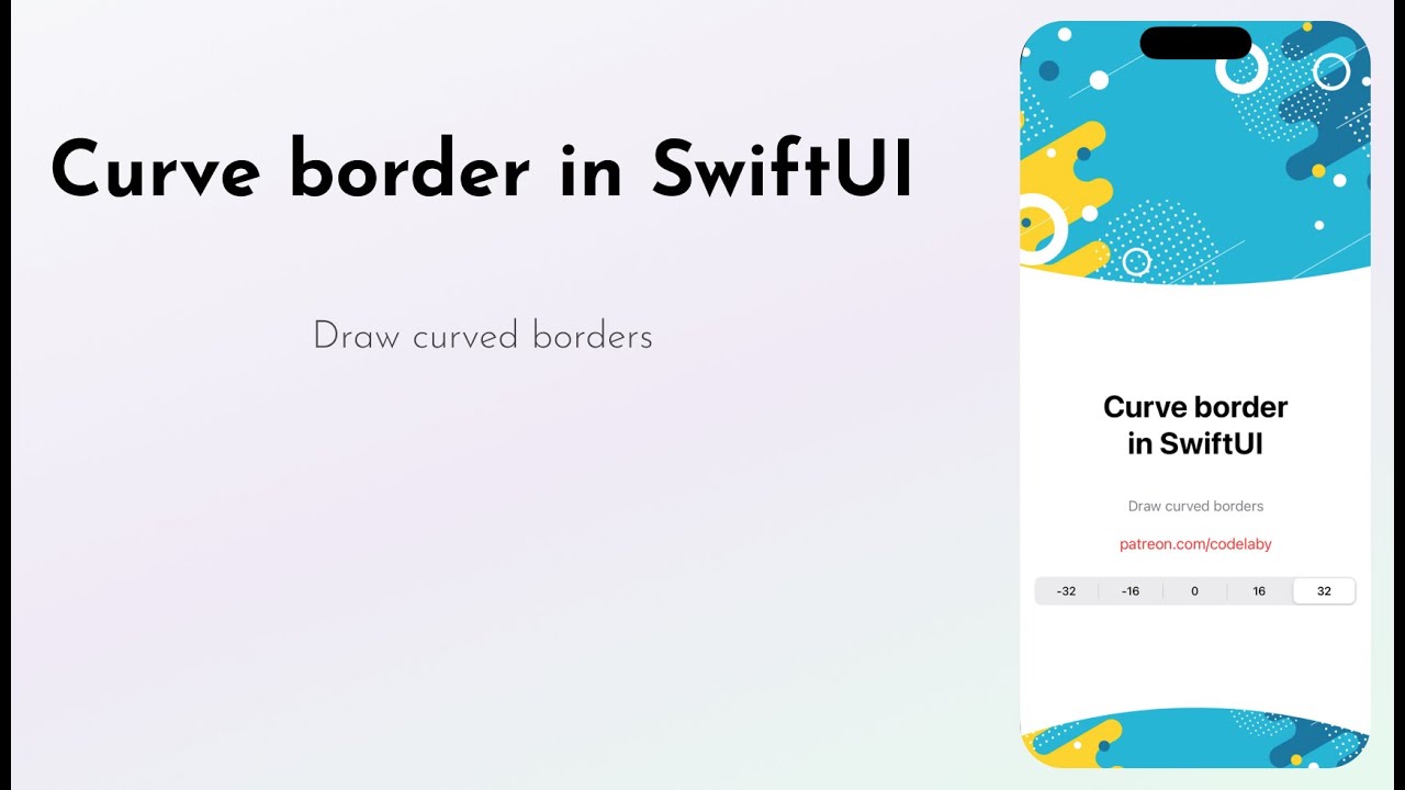 Header and Footer Curved in SwiftUI - YouTube