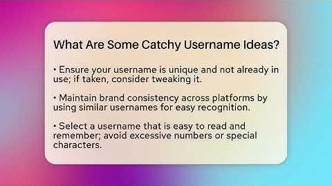 What Are Some Catchy Username Ideas? - Everyday-Networking