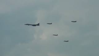 4th of July Flyover: B-1, B-2, B-52 Bomber \& More