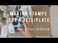 Making cardboard stamps for a gelliplate